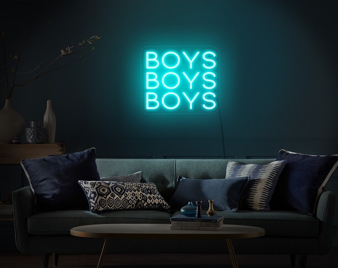Boys Boys Boys Neon Sign,boys Boys Boys Led Sign,boys Boys Boys Light ...