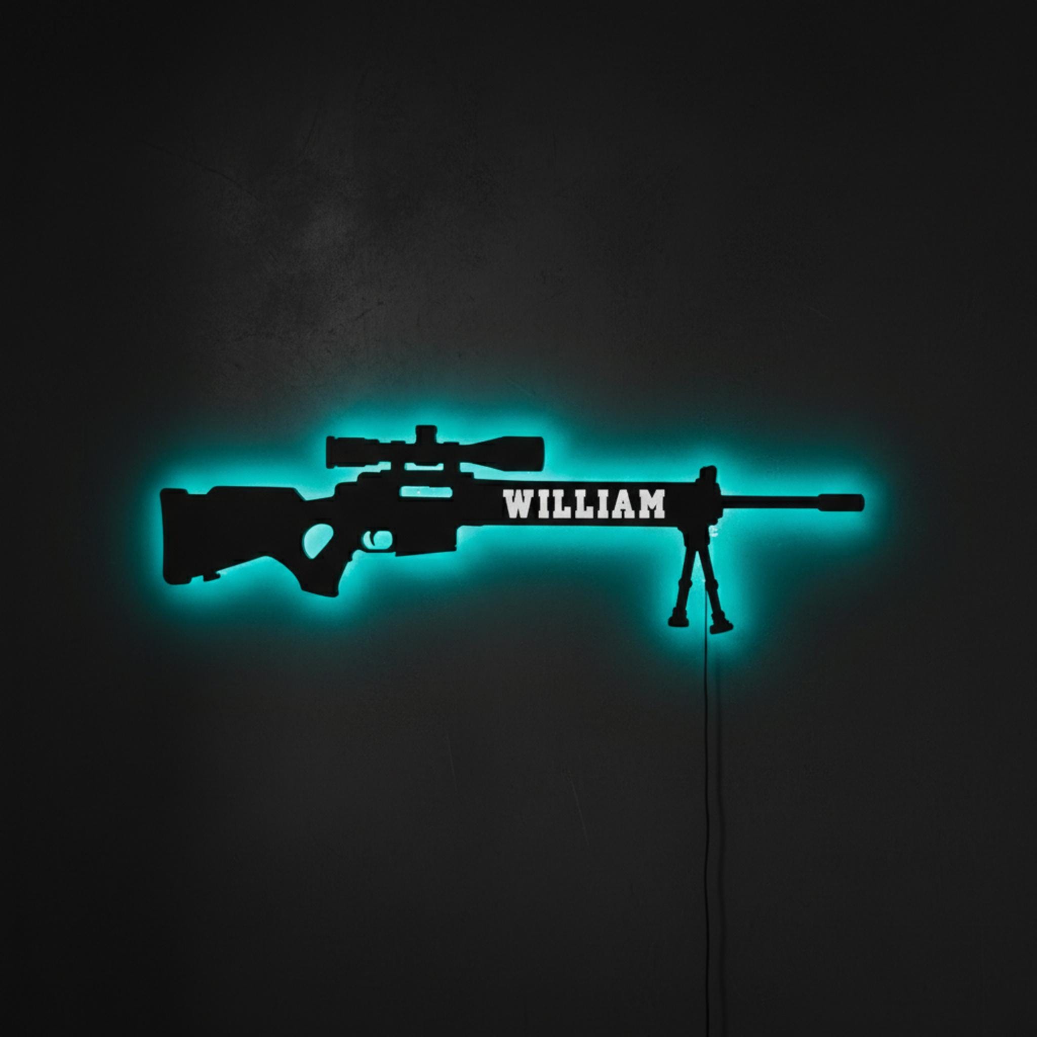 Sniper Rifle Wall Decor, Gun Wall Decor, Rifle Wall Art, Shooting Room ...