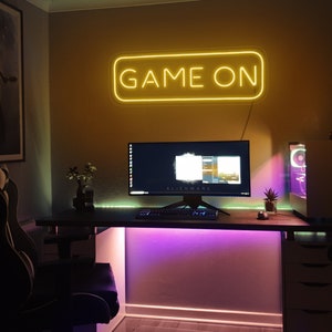 Game on neon sign,Game on neon light,Game on room decor,Game on led sign,Game room neon sign,Game room led sign,Neon sign wall decor