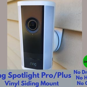 Ring Spotlight PRO & Plus Vinyl Siding Clip - No Drilling, No Screws, HOA approved, Removable