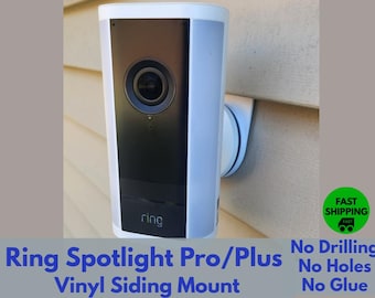 Ring Spotlight PRO & Plus Vinyl Siding Clip - No Drilling, No Screws, HOA approved, Removable