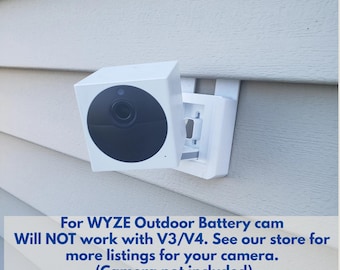 Wyze cam outdoor vinyl siding mount 3d printed
