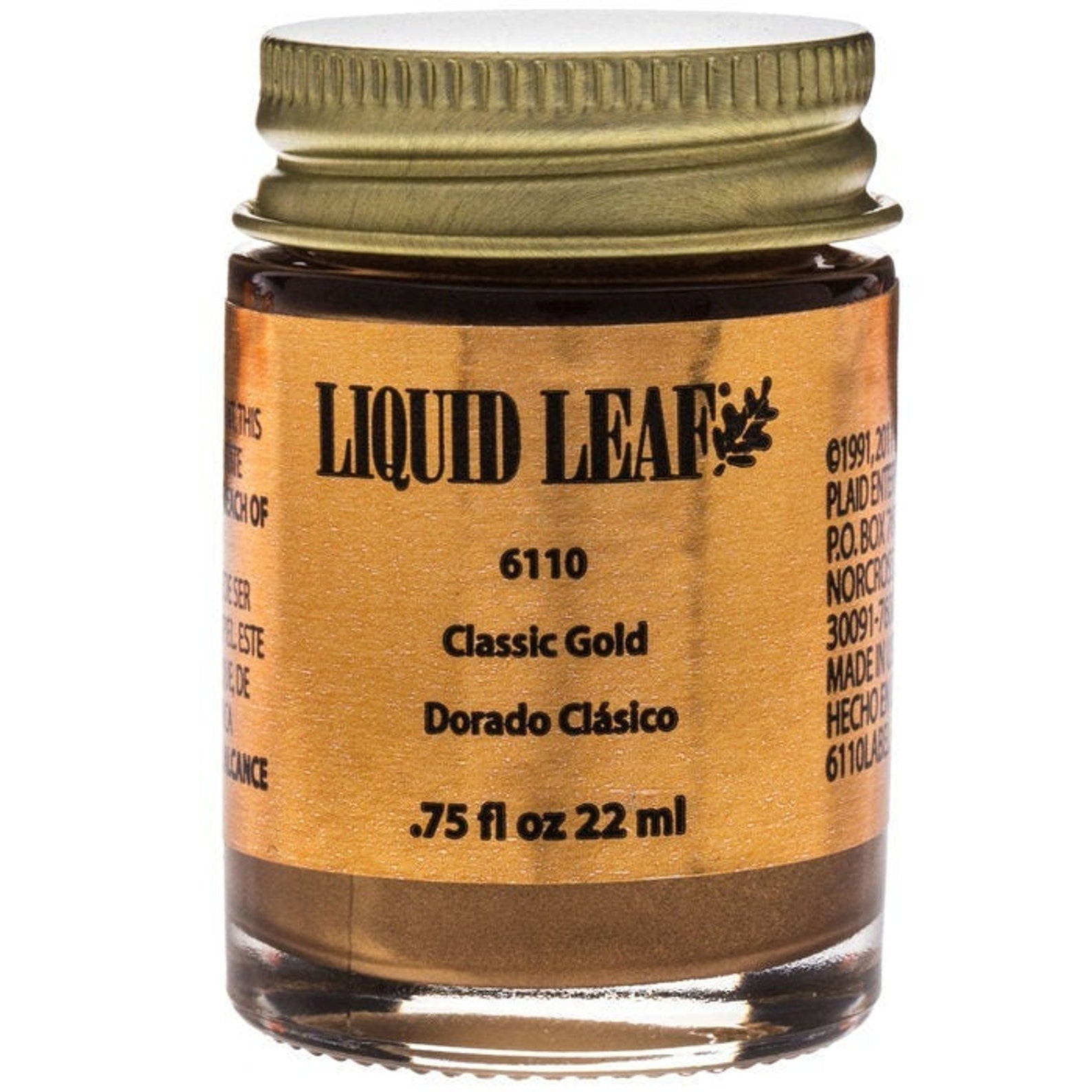 CLASSIC GOLD Liquid Leaf .75oz 6110 Metallic Finish PLAID Etsy