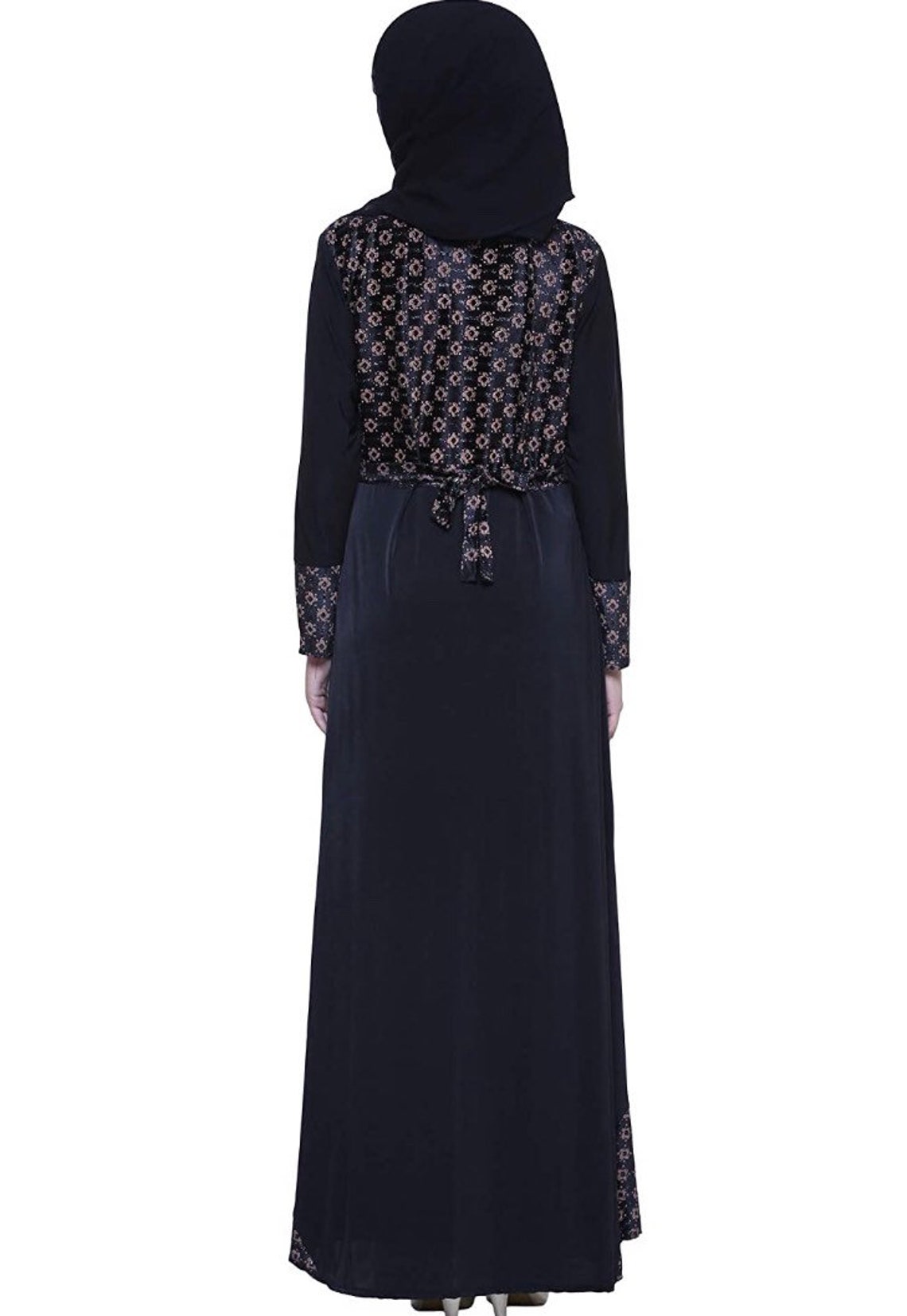 Dubai Style Abaya Burkha Umbrella Pattern Stylish Muslim Women Etsy