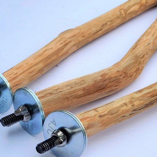 Three Natural Wood Bird Perches Dragonwood Bird Play Stand Etsy