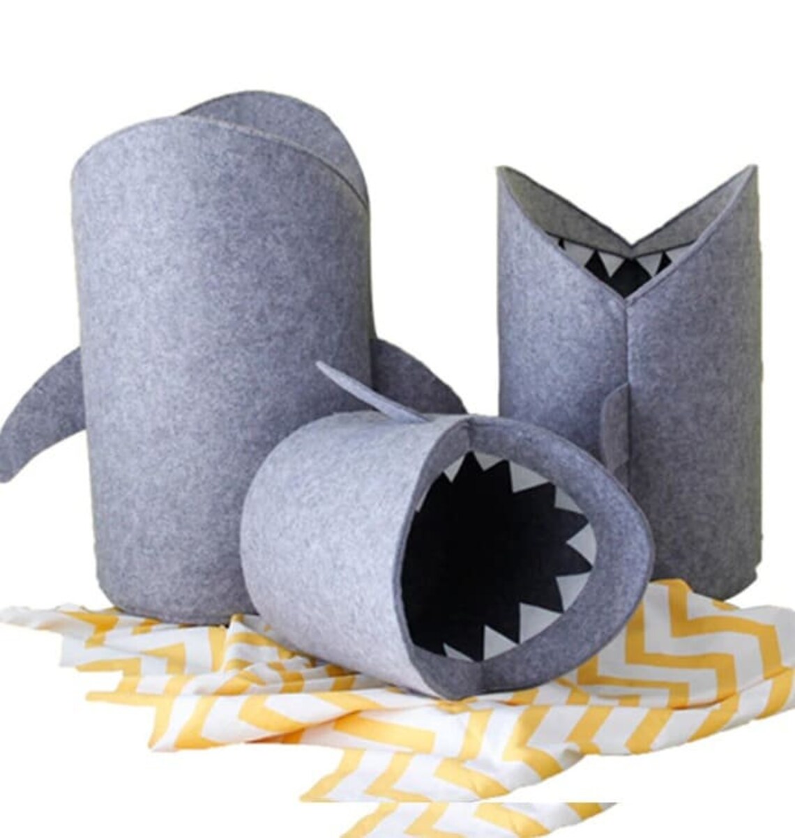 Shark Laundry Hamper Toy Storage Nursery Storage Felt Bag | Etsy