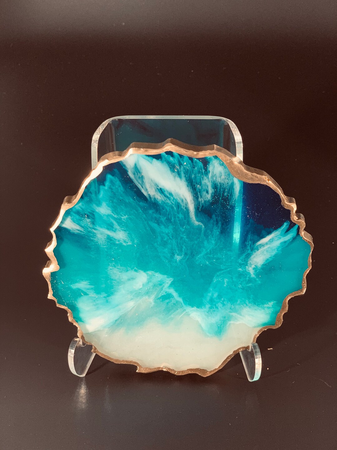 Ocean Resin Coasters Etsy