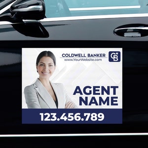 Coldwell Banker Car Magnets - Custom Designed - Real Estate Signs - Magnetic Signs for Vehicles - Realtor Marketing Vehicle Magnet