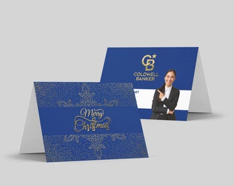 Luxury Coldwell Banker Holiday Card | Realtor Christmas Card | Real Estate Marketing | Realtor marketing |  Merry Christmas Card