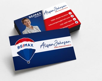 Remax Business Cards | Business Cards Soft Touch Laminated | Real Estate Business Card | Promotional Realtor Business Cards