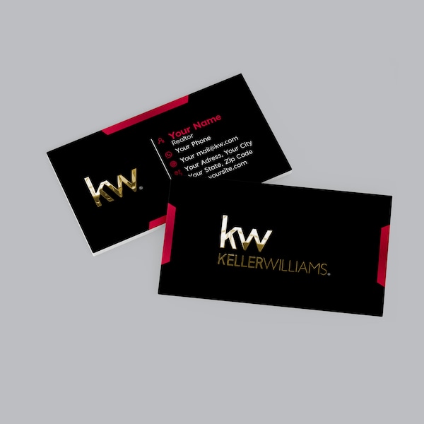 Keller Williams Business Cards Etsy