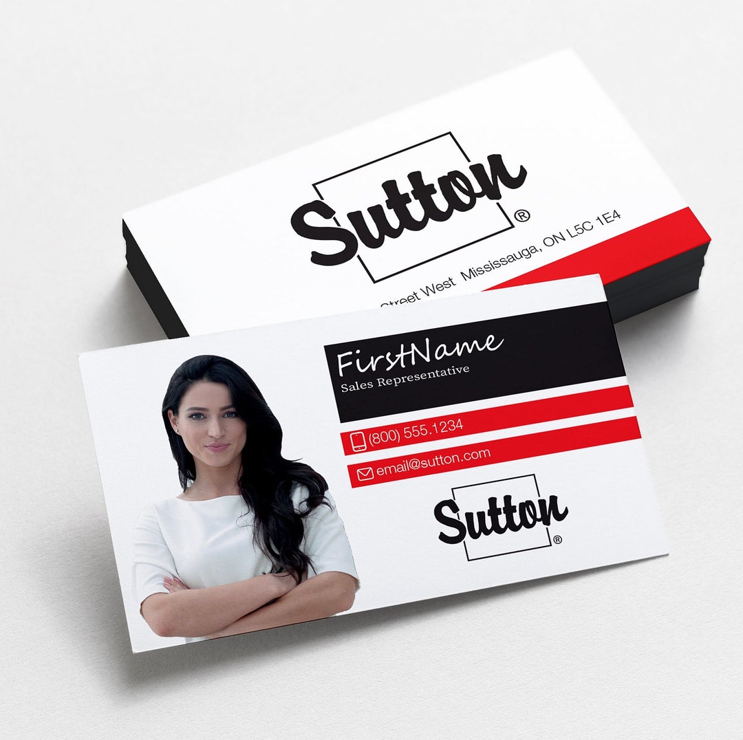 Sutton Soft Touch Laminated Business Card Horizontal HBC006 Etsy