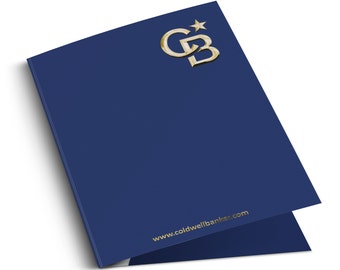 Coldwell Banker Custom Luxury Presentation Folder Printing with embossed FOIL | Presentation Folders for Professionals | FREE Graphic Design