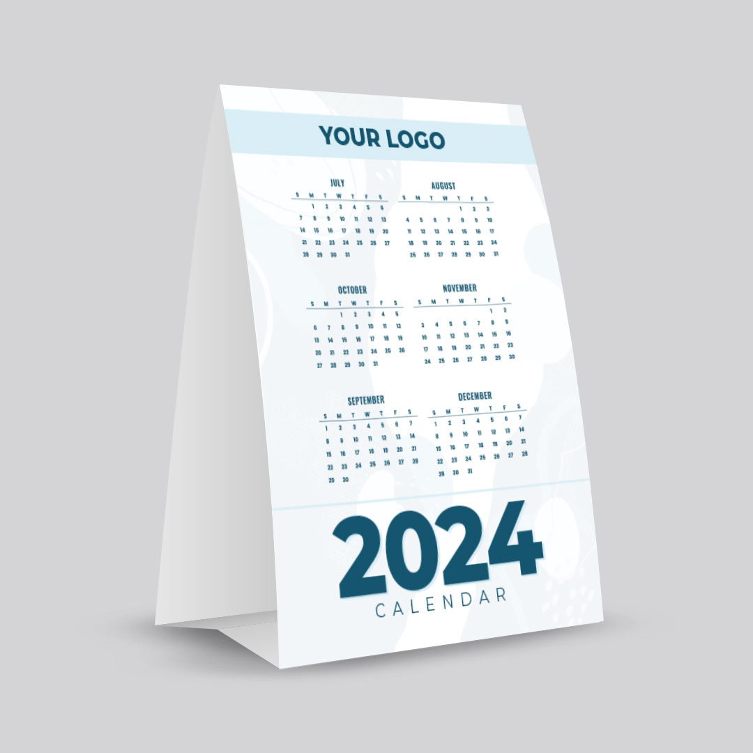 Tent Card Calendar Table Tent Card Desktop Calendar Etsy