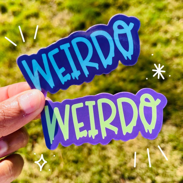 Weirdo Die Cut Sticker