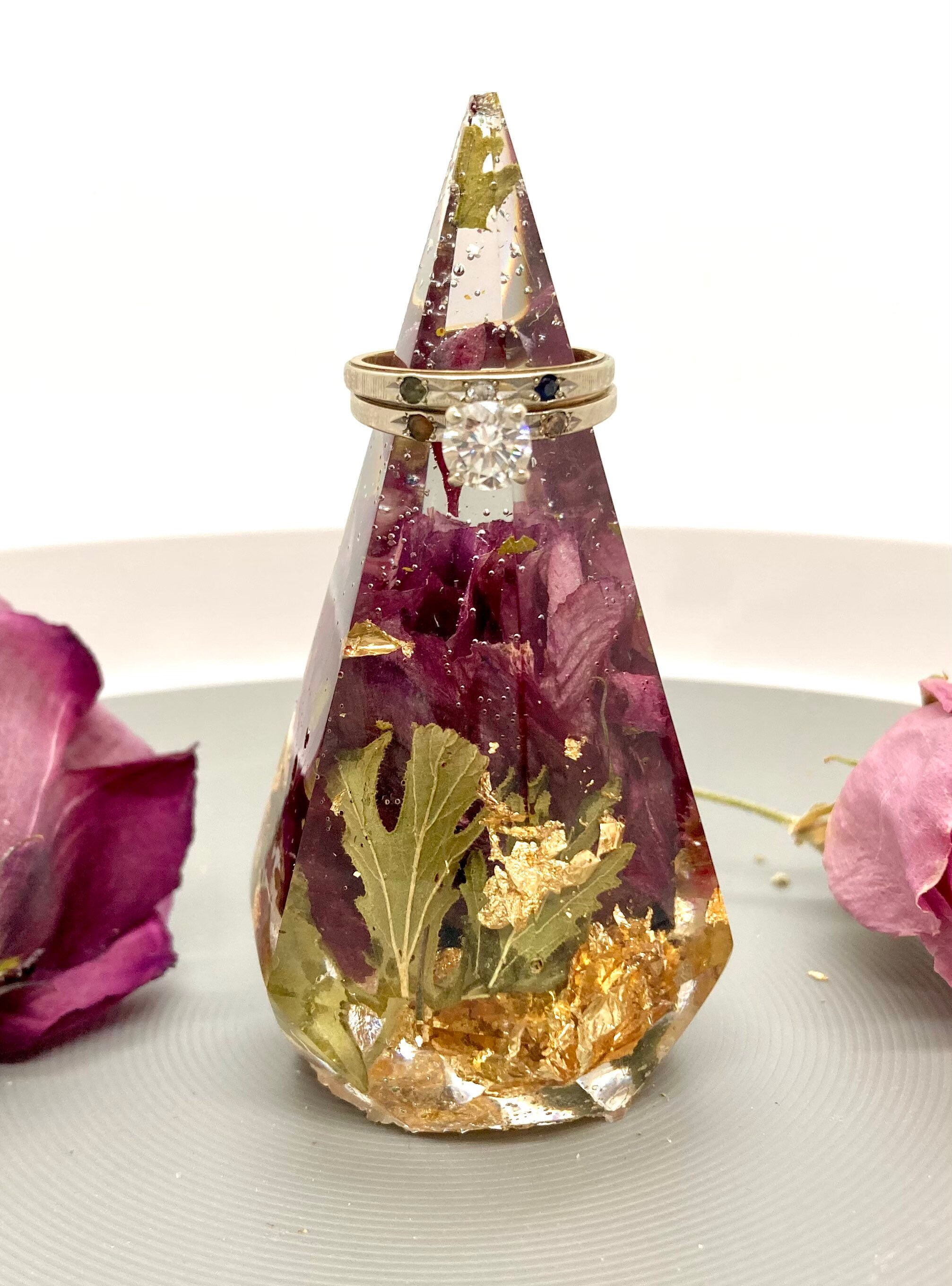 Floral Ring holder Keepsake Wedding Bouquet Preservation  Etsy