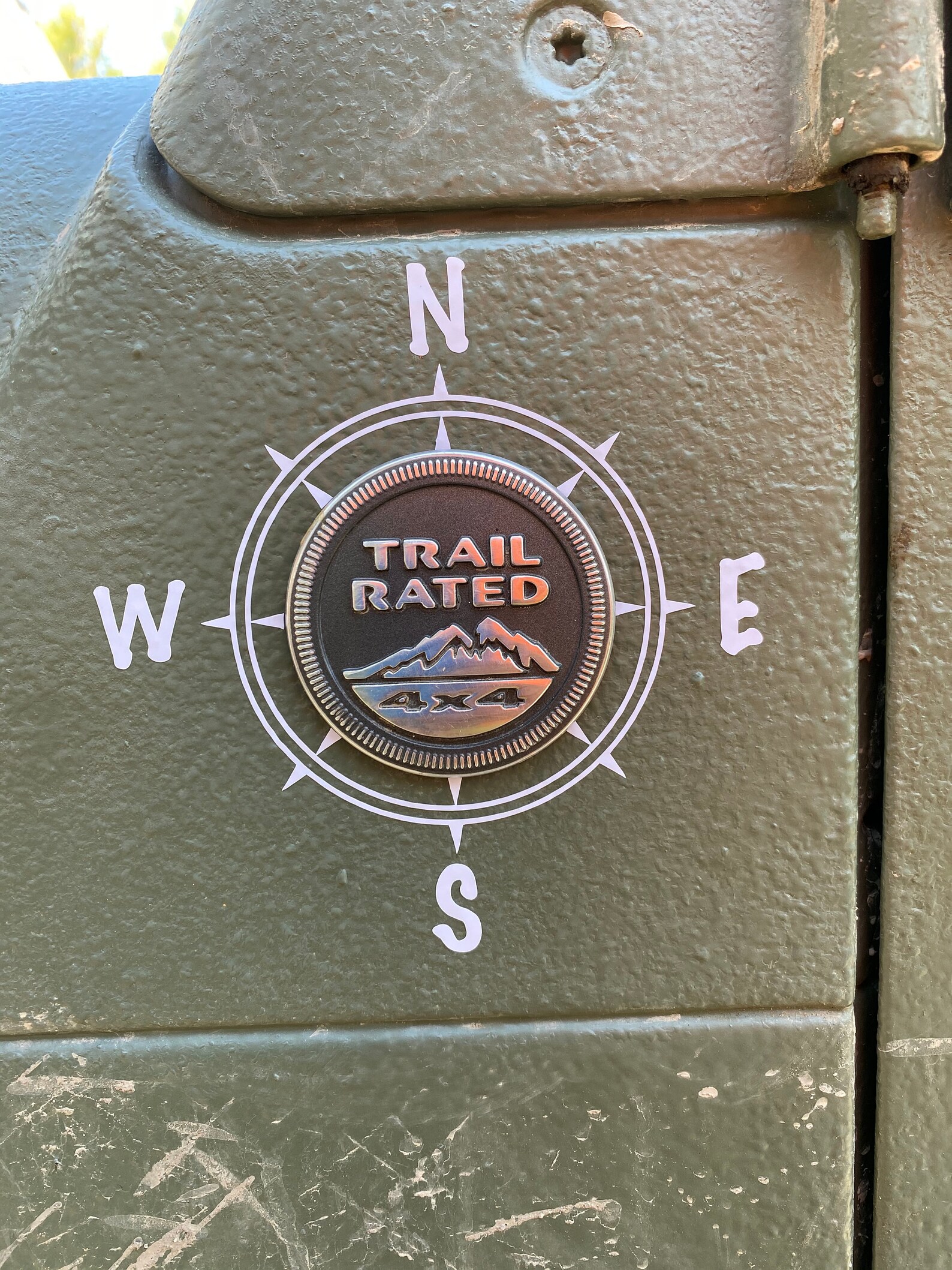 Jeep Trail Rated Badge Compass Decal Etsy
