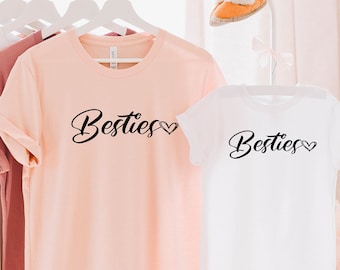 Besties shirt, mommy and me shirts, mother's day shirt, matching outfits, Mom Shirt, Sold Separately