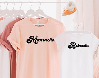 mamacita and bebecita shirts (single tshirt), matching shirts, mother daughter shirts, matching outfits, matching tees