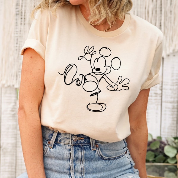 Chemise Disney, chemise Disney pour femme, chemise avec oreilles Disney, T-shirt unisexe Disney pour femme, chemise Mickey Disney, t-shirt pour enfant