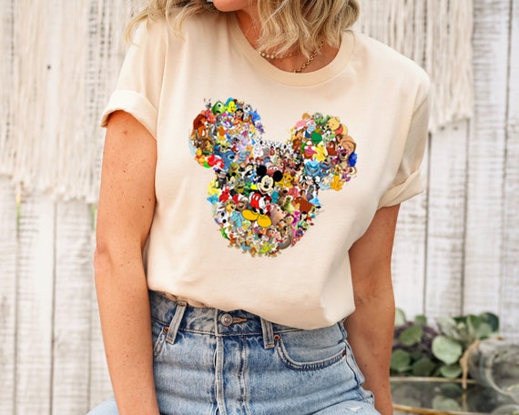 Disney character t shirts clearance