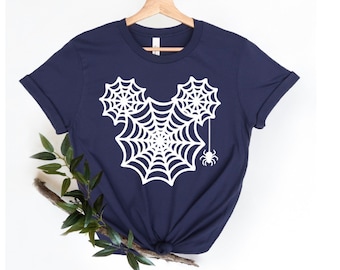 Mickey Spider Head Shirt, Funny Disney Halloween Shirt, Disney Halloween, Halloween Family Shirts, Mickey Minnie Halloween Shirt