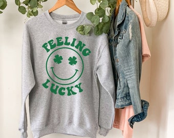 Feeling Lucky T-Shirt, Irish Shirt, St. Patrick's Day T-Shirt for Women, St. Patrick's for Men, Luck of the Irish, Shamrock Shirt