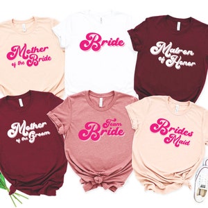 Mother of the Bride Shirts , Mother of the Groom Shirts, team bride Bachelorette Party Shirts, Bridesmaid Shirts, Bride Shirts