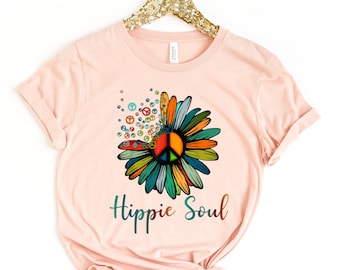 Hippie Soul Shirt , Hippie Bus Shirt, Novelty Shirt , Hippie Shirt , Boho Shirt , Hippie Graphic Tee