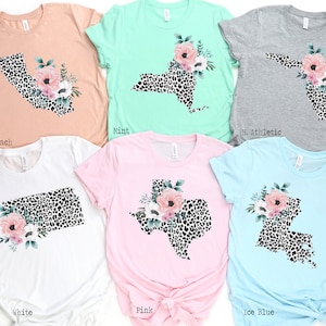 Leopard State Shirt, Choose any state, Leopard Texas, State Pride Shirt, Leopard Shirt