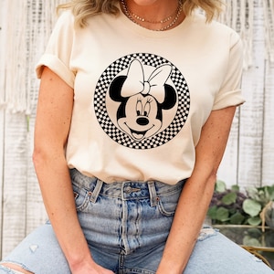 Retro Minnie Shirt, Disney Shirt for Women, Disney Ear Shirt, Women&#39;s Unisex Disney T-Shirt, Disney Mickey Shirt, Tshirt for Kids