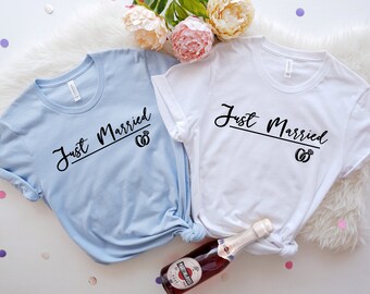 Just Married Shirt, Mr and Mrs Shirts For Honeymoon, Just Married Shirts For Couples, Mr and Mrs Shirt, Couples Honeymoon Shirts, Mr and Mrs