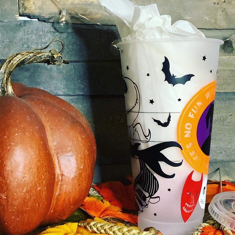 Nightmare Before Christmas Starbucks Reusable Cold Cup Tumbler  Etsy