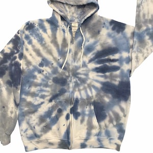 【BLR BLUER】DEEP-DYED HOODIE JACKET keep it cool BUBBL'R hoodie - blue tie-dye – drinkbubbl'rstore