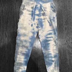 Tie dye jogger sweatpants for women, black and blue tie - dye, tie dye joggers, tie dye sweatpants, spring 2021 tie dye, slim fit