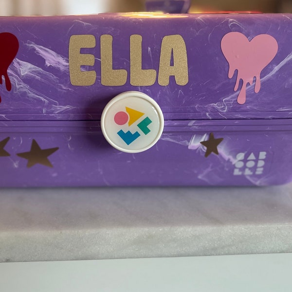 Caboodles personalizzati per bambini, organizzatore di trucco e accessori, organizzatore di accessori per gioielli per bambini, caboodle per il suo ritorno a scuola