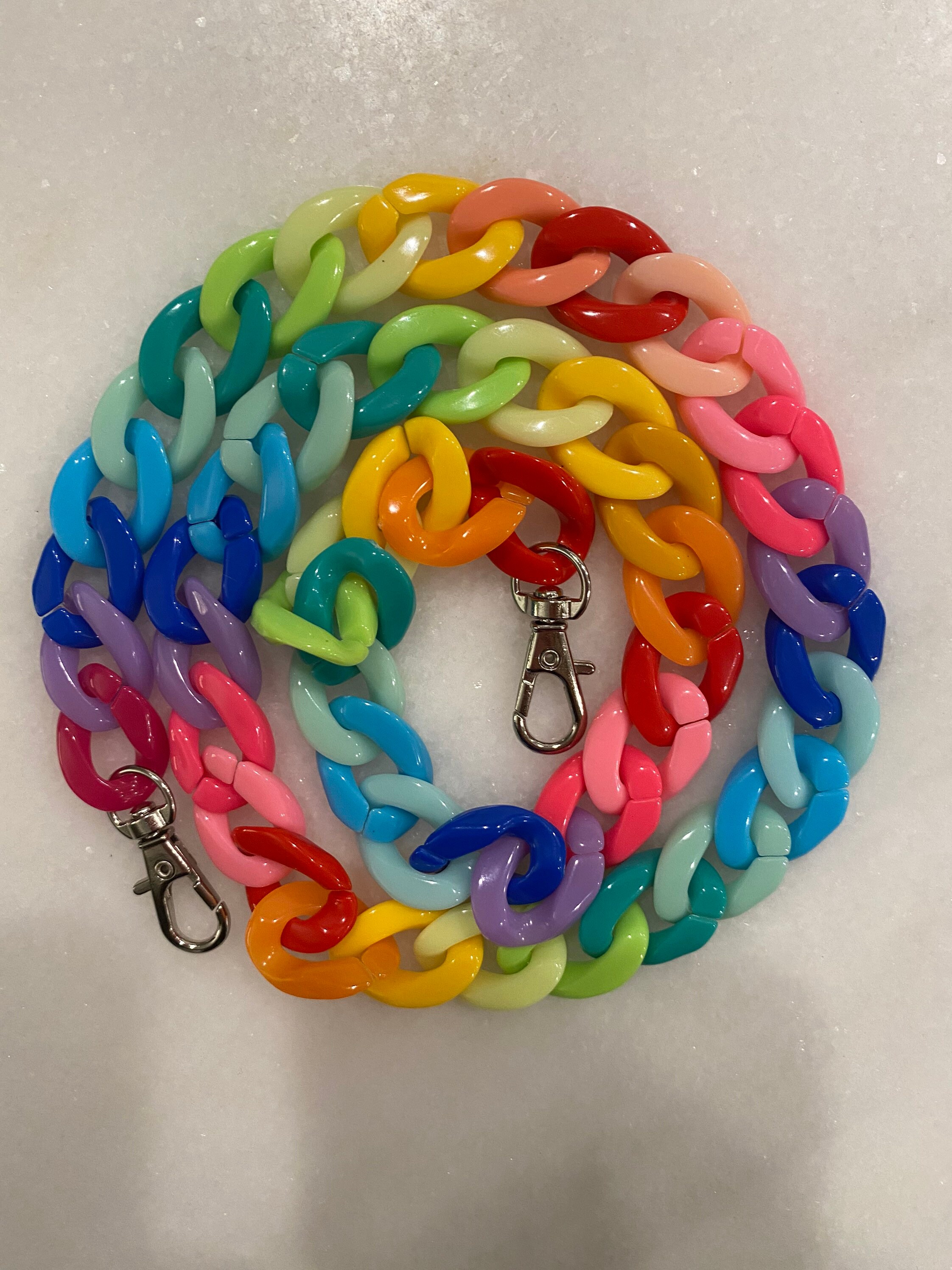 IPhone / cell phone chain necklace lanyard acrylic chains for Etsy