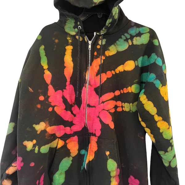 reverse tie dye purple shirt