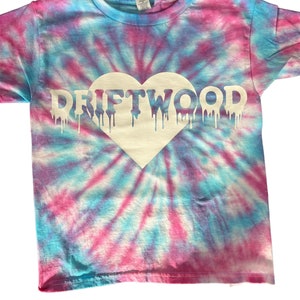Custom  camp t shirt for kids, driftwood, Crestwood, sleepaway camp, school name, custom logo, kids sizes tie dye t shirt for camp