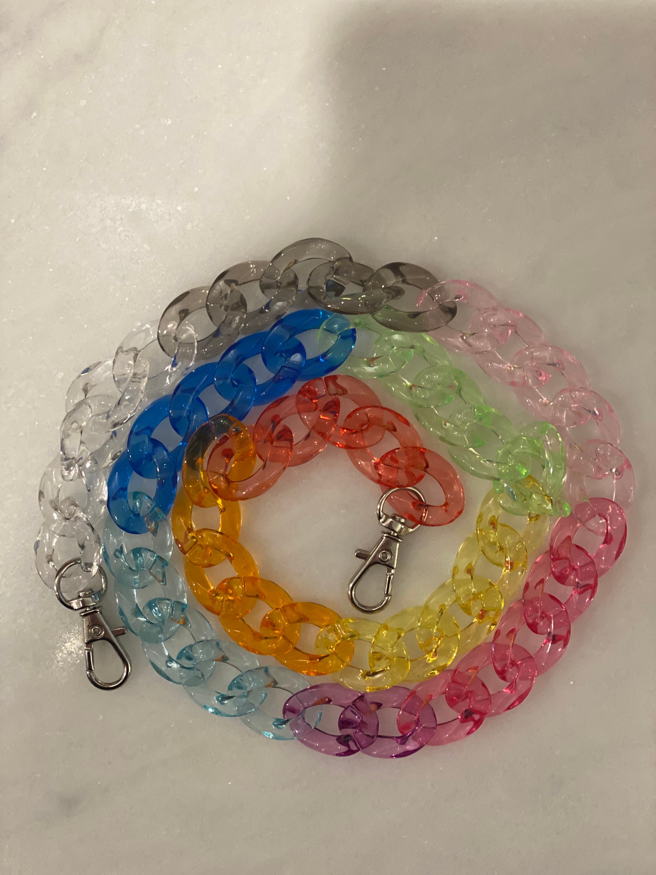 IPhone / cell phone chain necklace lanyard acrylic chains for Etsy