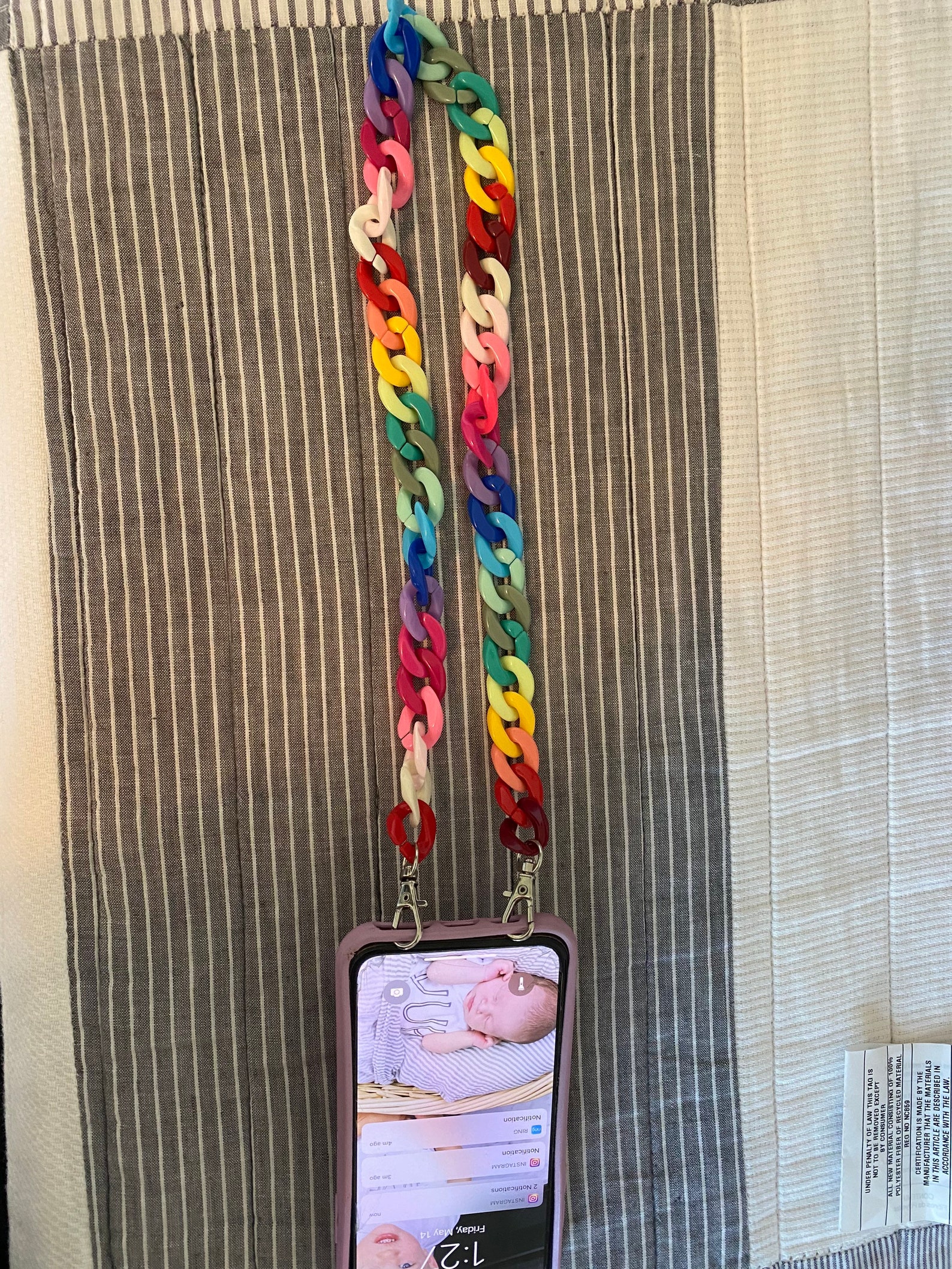 IPhone / cell phone chain necklace lanyard acrylic chains for Etsy