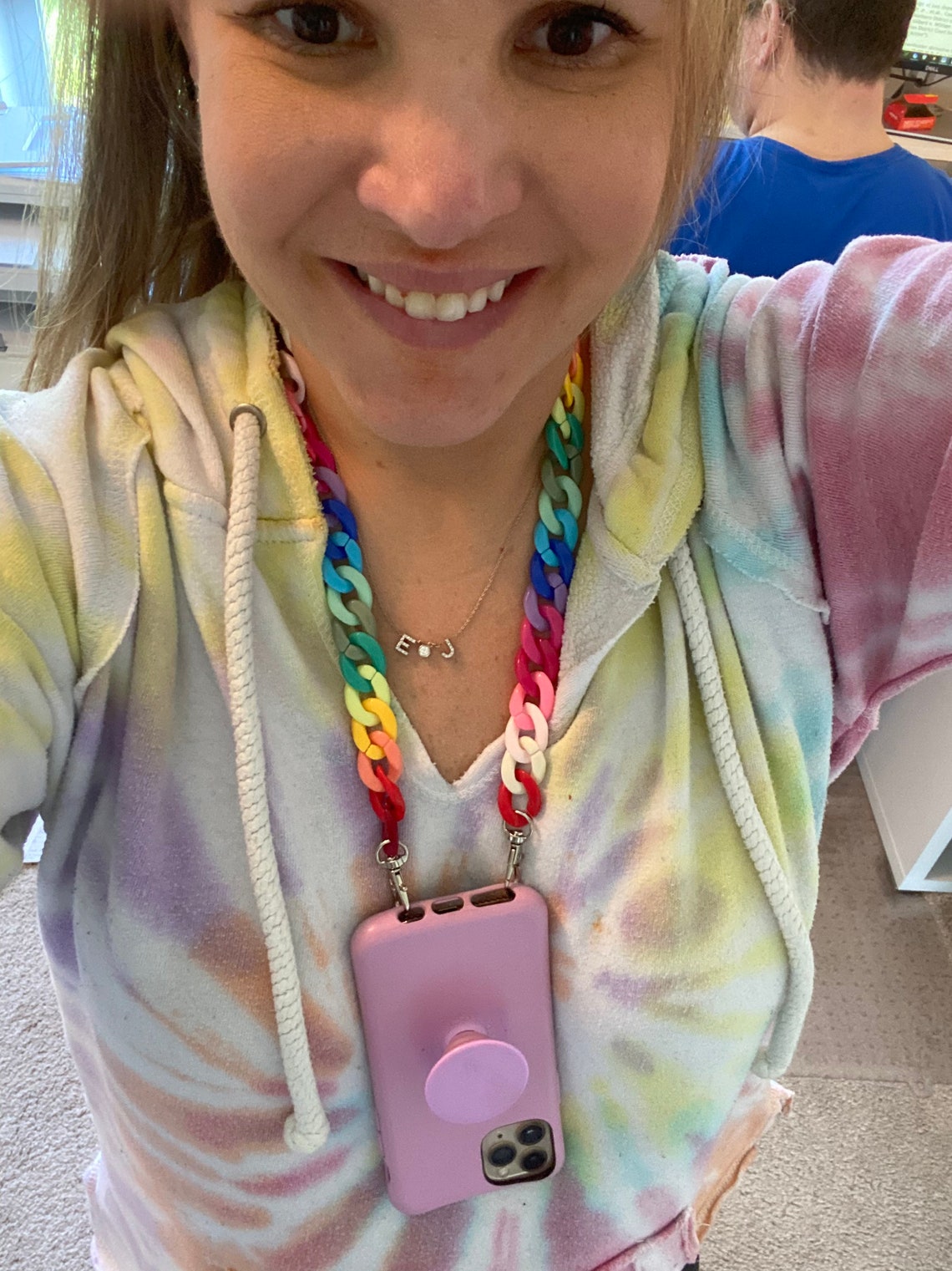 IPhone / cell phone chain necklace lanyard acrylic chains for Etsy