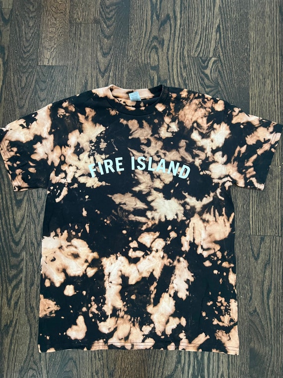 Camiseta unisex con efecto tie dye y lejia camiseta con efecto tie dye inverso con el