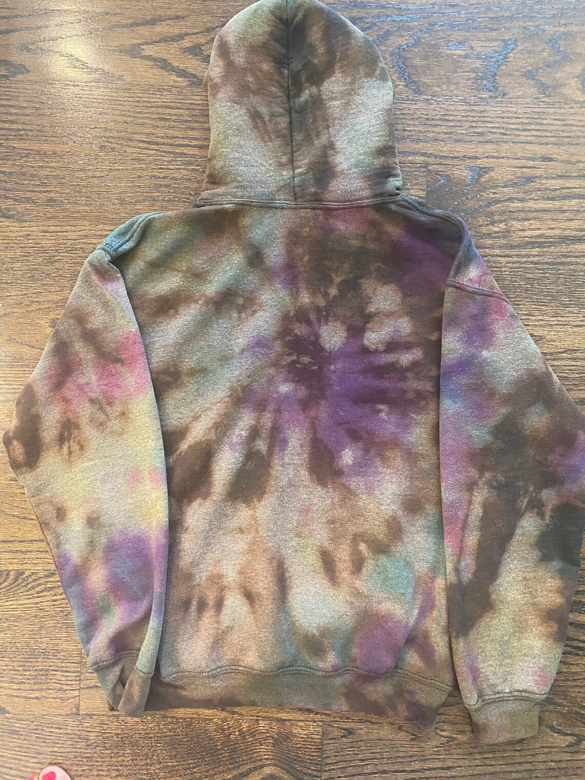 Bleach dye heavyweight sweatshirt tie dye purple hoodie | Etsy