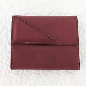 Cartera vintage Rolfs de piel roja para mujer con monedero