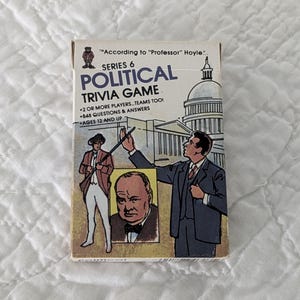 Vintage 1980&#39;s Professor Hoyle Political Trivia Game Series 6, Pocket Game, Card Game