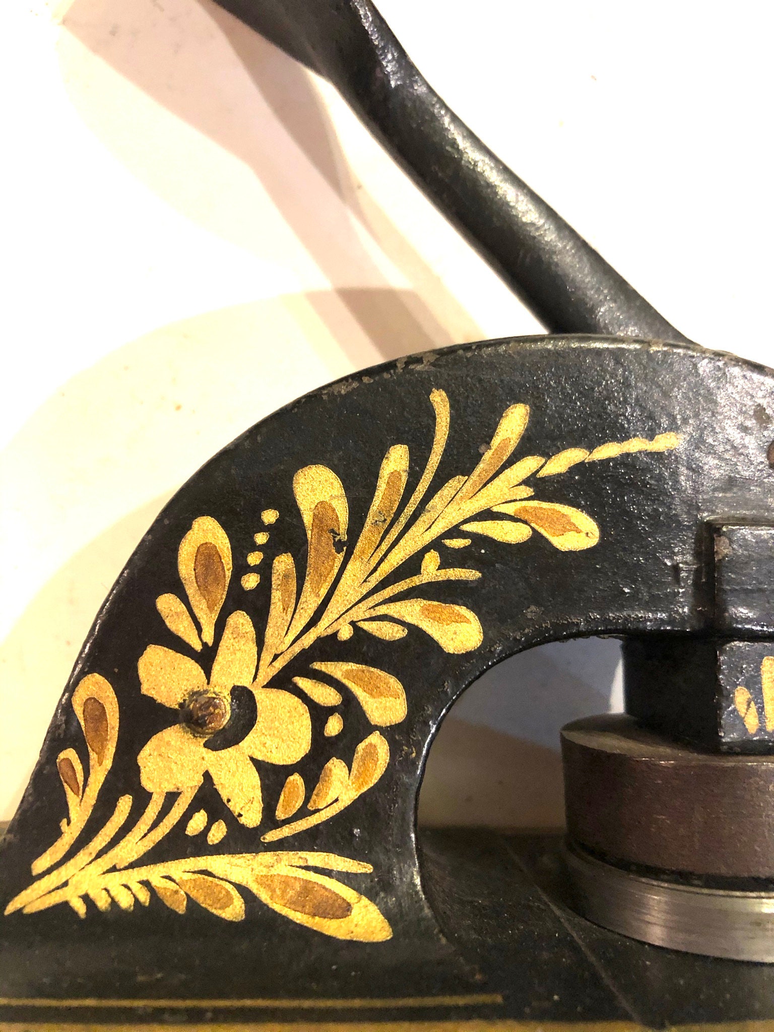 English Vintage Embosser Cast Iron Paperweight Monogram Dry Etsy UK