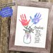 Handprint GRANDMA Gift | Grandmother Keepsake | PRINTABLE Hand Lettered Art | Add Baby's Hands Project | Framable Special Instant Digital 