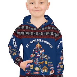 Philippines Filipino Kids Christmas  Hoodie | Filipino Childrens Christmas Pullover