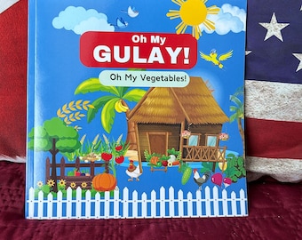 Philippine Vegetables  in Bahay  Kubo song   in Tagalog English Translation . Crisply printed  vibrant color Book for kids & kids at heart.